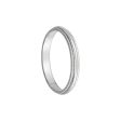 2.5mm Milgrain Edge Domed Band in Platinum For Sale