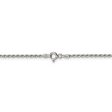 1.7mm, Sterling Silver Diamond Cut Solid Rope Chain Bracelet For Sale