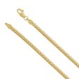 14k Yellow Gold 3.25mm Solid Miami Cuban (Curb) Chain Necklace on Sale