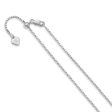 1.1mm Sterling Silver Adjustable Box Chain Necklace Online Sale