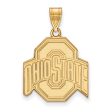 14k Yellow Gold Ohio State Large Logo Pendant For Sale