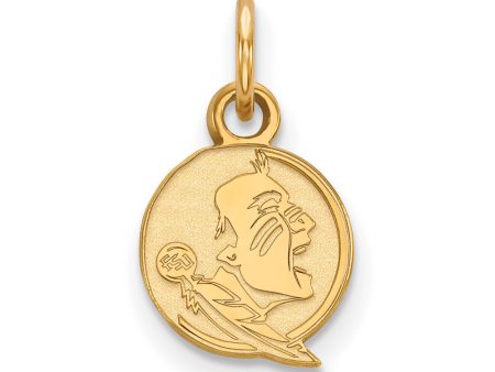 14K Yellow Gold Florida State XS (Tiny) Mascot Charm or Pendant Online now