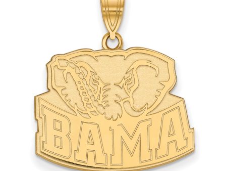 10k Yellow Gold U. of Alabama Large  BAMA  Pendant Discount