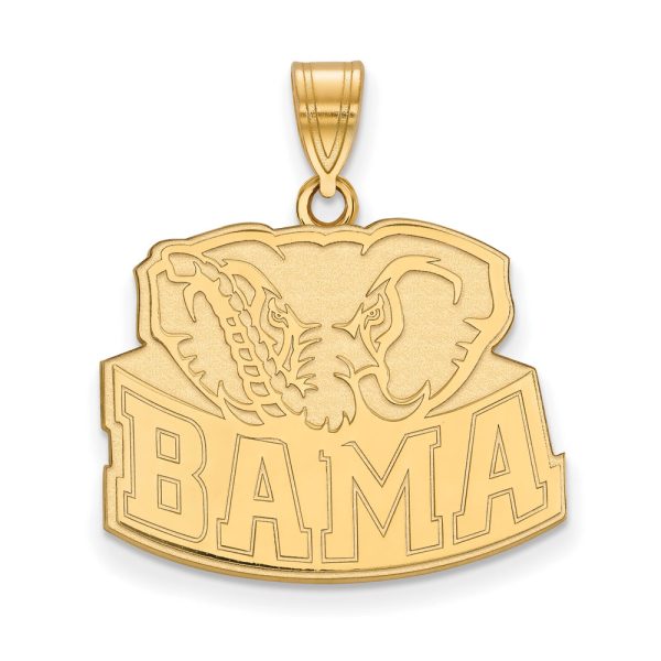 10k Yellow Gold U. of Alabama Large  BAMA  Pendant Discount