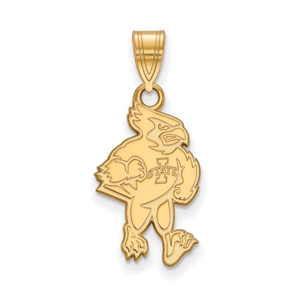 10k Yellow Gold Iowa State Large Mascot Pendant on Sale