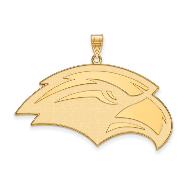 14k Gold Plated Silver Southern Miss XL Pendant Online Hot Sale