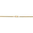 2.25mm, 14k Yellow Gold, Handmade Solid Rope Chain Necklace For Cheap