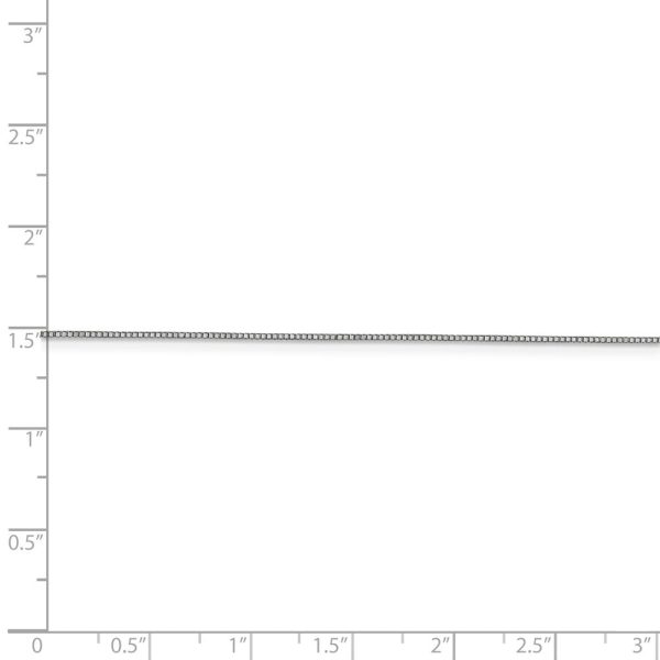 0.7mm 14k White Gold Box Chain Necklace Supply