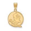 10K Yellow Gold Florida State Medium Mascot Pendant Discount