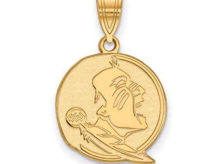 10K Yellow Gold Florida State Medium Mascot Pendant Discount