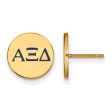 14K Plated Silver Alpha Xi Delta Enamel Greek Letters Post Earrings Sale