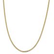 2.25mm 14k Yellow Gold Solid Beveled Curb Chain Necklace Online Hot Sale