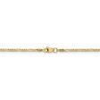 1.8mm 14k Yellow Gold Flat Figaro Chain Necklace For Discount