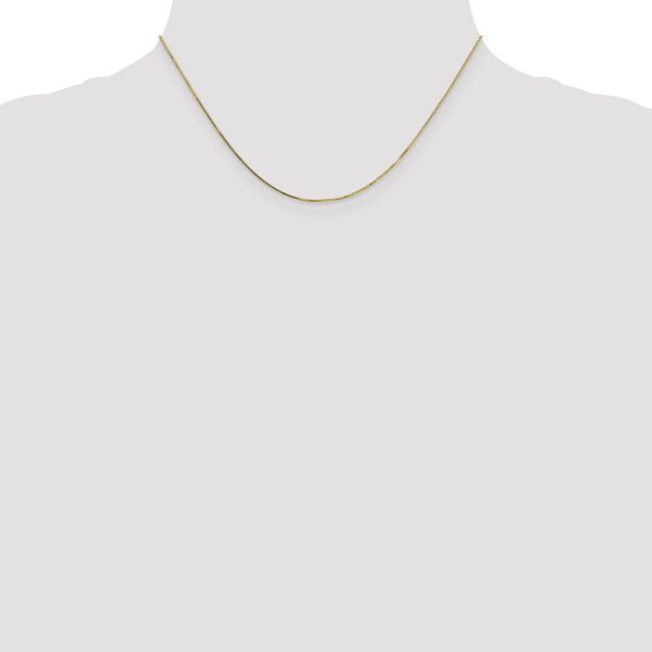 0.7mm, 10k Yellow Gold, Box Chain Necklace Sale