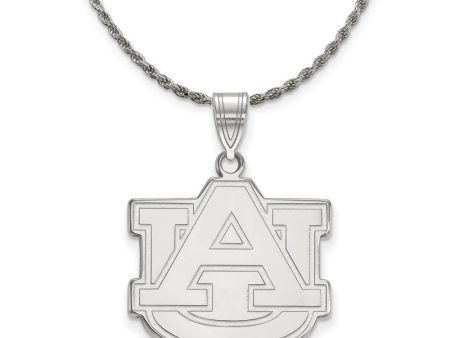 Sterling Silver Auburn U Large  AU  Necklace on Sale