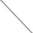 1.7mm, Sterling Silver Diamond Cut Solid Rope Chain Necklace Online