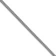 1.5mm 14k White Gold Solid Franco Chain Necklace For Cheap