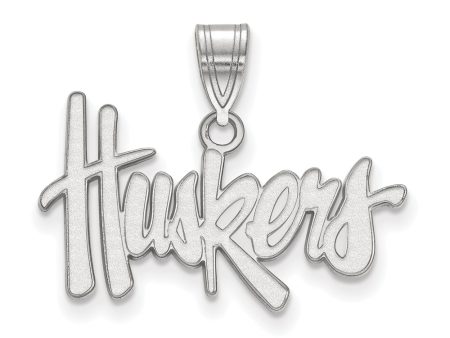 14k White Gold U. of Nebraska Medium  Huskers  Pendant Supply