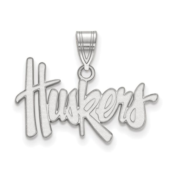 14k White Gold U. of Nebraska Medium  Huskers  Pendant Supply