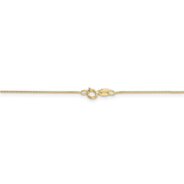 0.5mm, 10k Yellow Gold, Box Chain Necklace Online Hot Sale