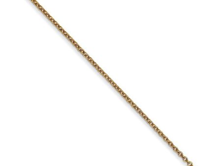 0.9mm 14k Yellow Gold Classic Cable Chain Necklace Cheap