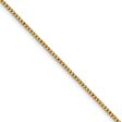 1.5mm 14k Yellow Gold Hollow Round Box Chain Necklace Hot on Sale