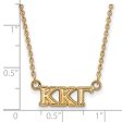 14K Plated Silver Kappa Kappa Gamma XS (Tiny) Greek Letters Necklace Online Hot Sale