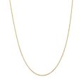 1.1mm, 14k Yellow Gold, D C Singapore Chain Necklace For Discount