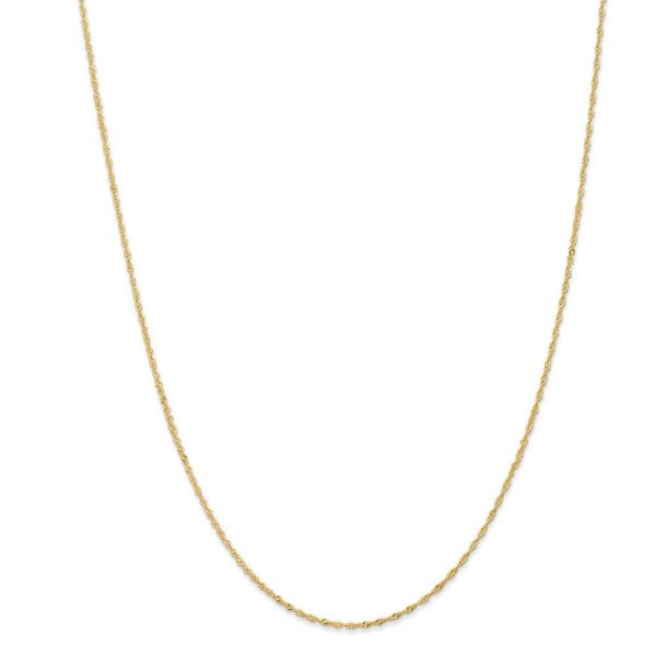 1.1mm, 14k Yellow Gold, D C Singapore Chain Necklace For Discount