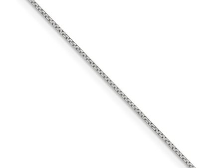 0.6mm, Sterling Silver D C Octagon Mirror Box Chain Necklace Online Sale