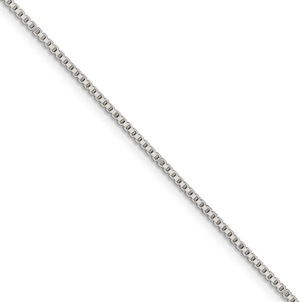 1.4mm, Sterling Silver, Solid Box Chain Necklace Online