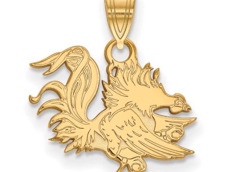 10k Yellow Gold South Carolina Small Mascot Pendant Sale