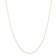 0.5mm, 10k Yellow Gold, Cable Rope Chain Necklace For Cheap