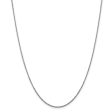 1.4mm, 14k White Gold, Diamond Cut Cable Chain Necklace Online