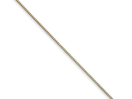 0.5mm, 14k Yellow Gold, Box Chain Necklace Online Hot Sale