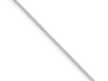 1mm, Sterling Silver Solid Curb Chain Necklace Discount