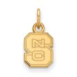 14k Gold Plated Silver North Carolina State XS (Tiny)  NCS  Charm Online