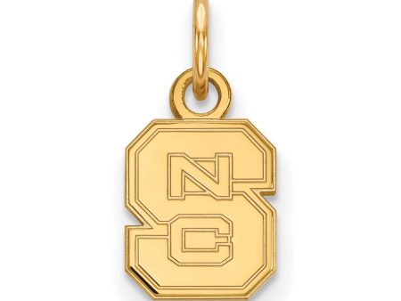 14k Gold Plated Silver North Carolina State XS (Tiny)  NCS  Charm Online