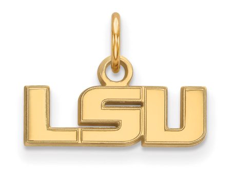 14k Yellow Gold Louisiana State XS (Tiny)  LSU  Charm or Pendant Fashion