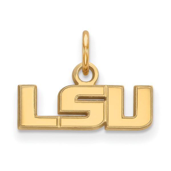 14k Yellow Gold Louisiana State XS (Tiny)  LSU  Charm or Pendant Fashion