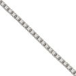 2.5mm Sterling Silver, Solid Box Chain Necklace Cheap