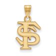 10k Yellow Gold Florida State Small  FS  Pendant For Discount