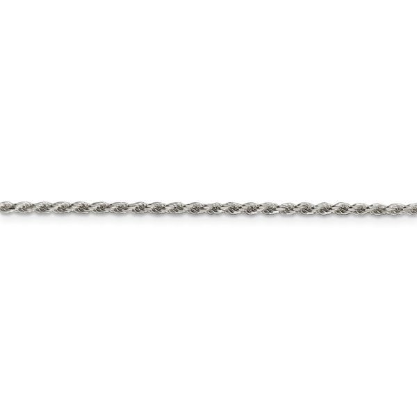 Sterling Silver 1.75mm Diamond-cut Solid Rope Chain Anklet Supply