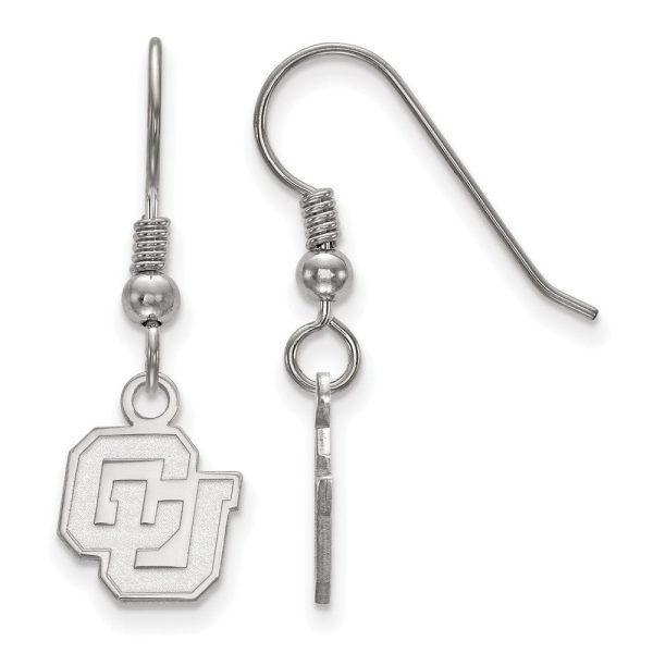 Sterling Silver University of Colorado XS (Tiny) Dangle Earrings For Cheap