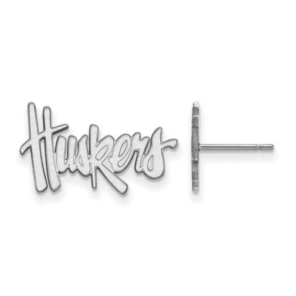 Sterling Silver University of Nebraska Small  Huskers  Post Earrings Supply