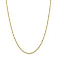 2.75mm 10k Yellow Gold Diamond Cut Solid Rope Chain Necklace Sale