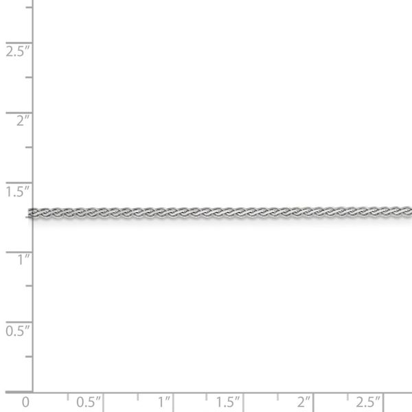 1.8mm, 14k White Gold, Flat Wheat Chain Bracelet, 7 Inch Sale