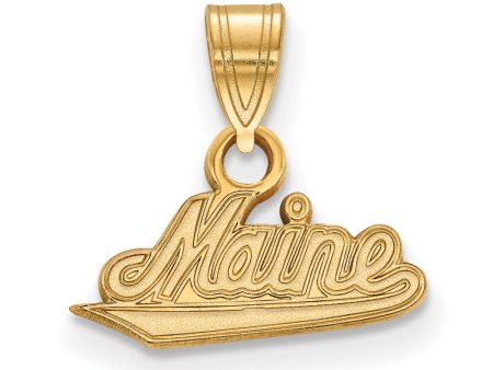 14k Yellow Gold U. of Maine Small Pendant Fashion