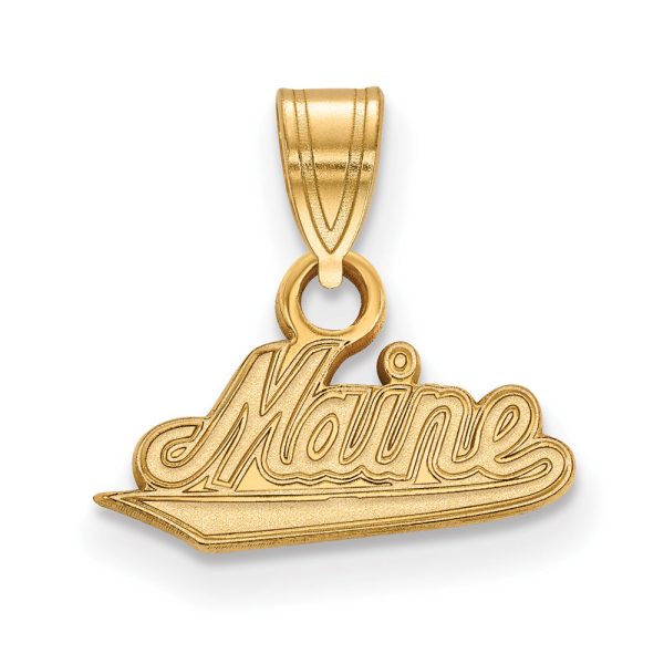 14k Yellow Gold U. of Maine Small Pendant Fashion