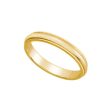 3mm Milgrain Edge Domed Band in 14k Yellow Gold For Cheap